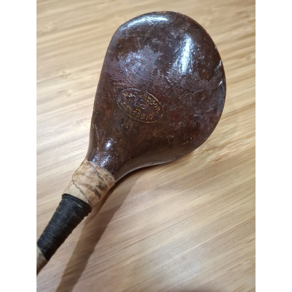 Vintage MacGregor M1 Persimmon Driver 1-Wood Golf Club Transitional Steel Shaft